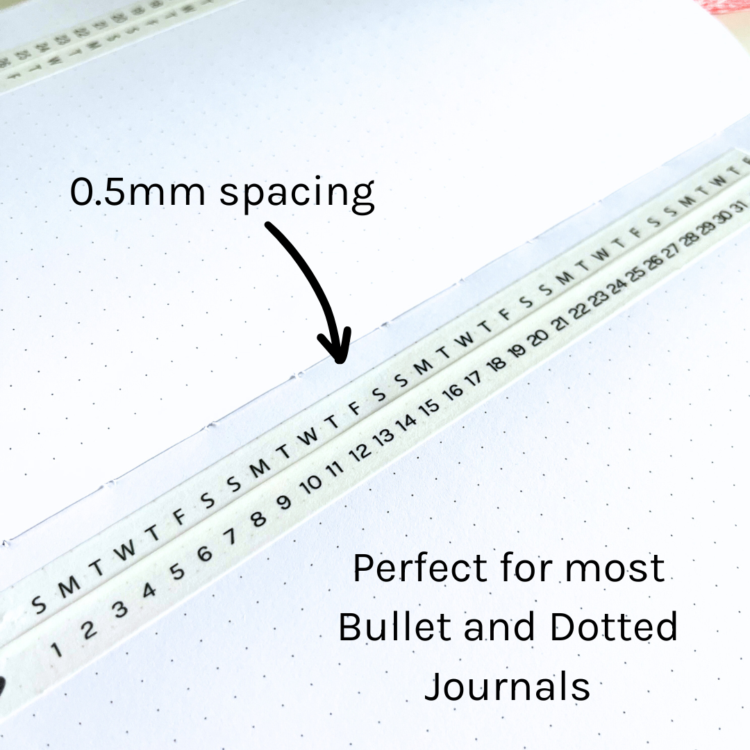 Horizontal Habit Builder | Thin Washi Tape Pack