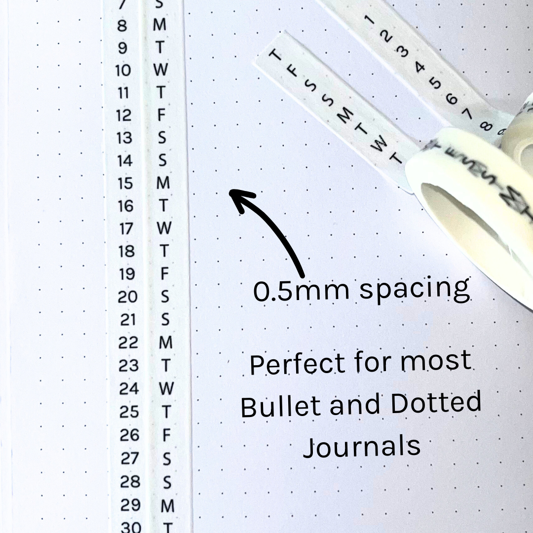 Vertical Habit Builder | Thin Washi Tape Pack