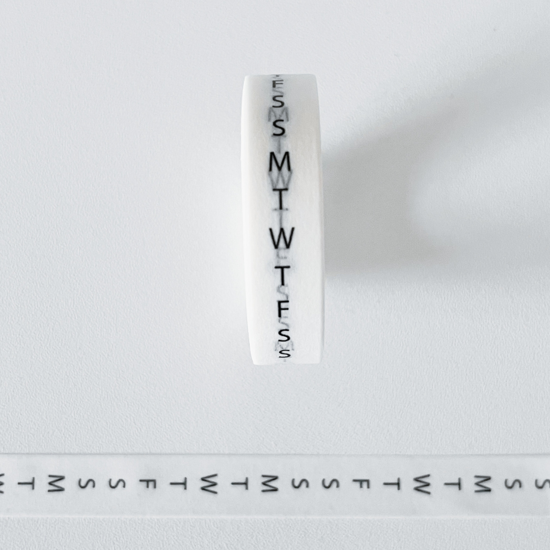 Vertical Habit Builder | Thin Washi Tape Pack