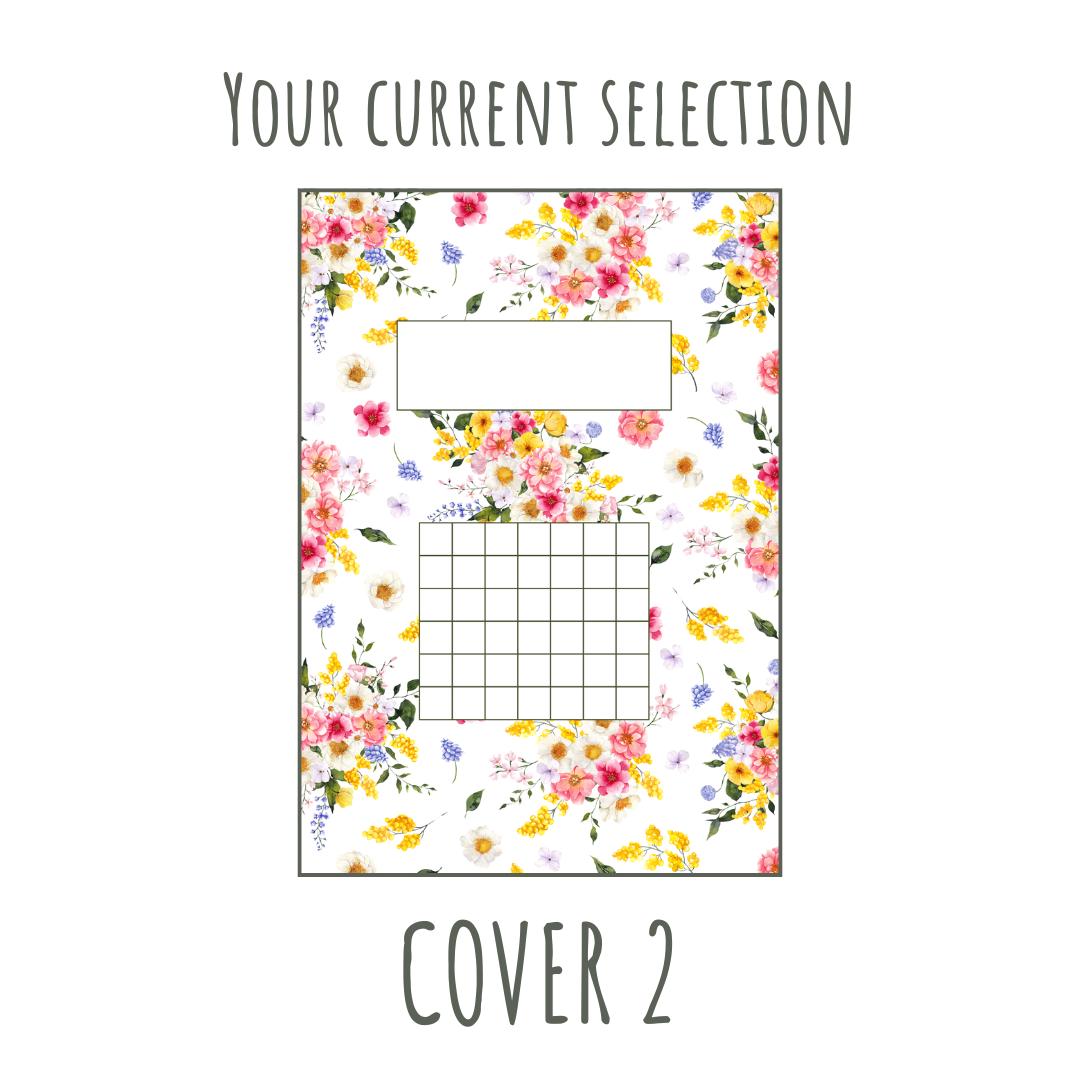 Pretty Floral A5 120gsm Planner Insert | Cover Page