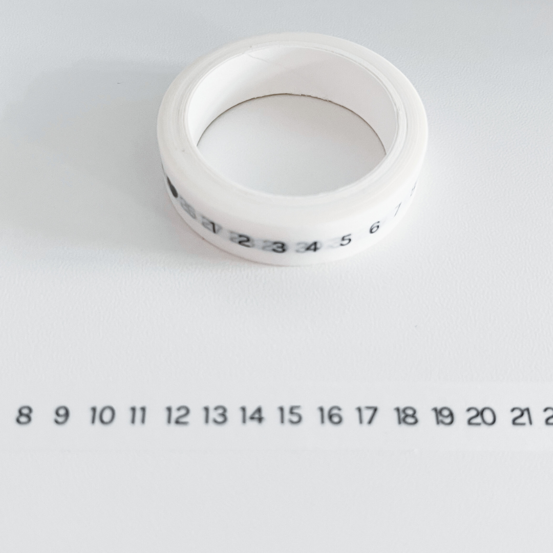 Horizontal Habit Builder | Thin Washi Tape Pack