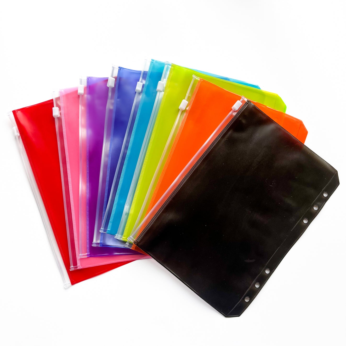 A5 Binder Zipper Envelopes | Perfect for Cash Stuffing and Document Storage!
