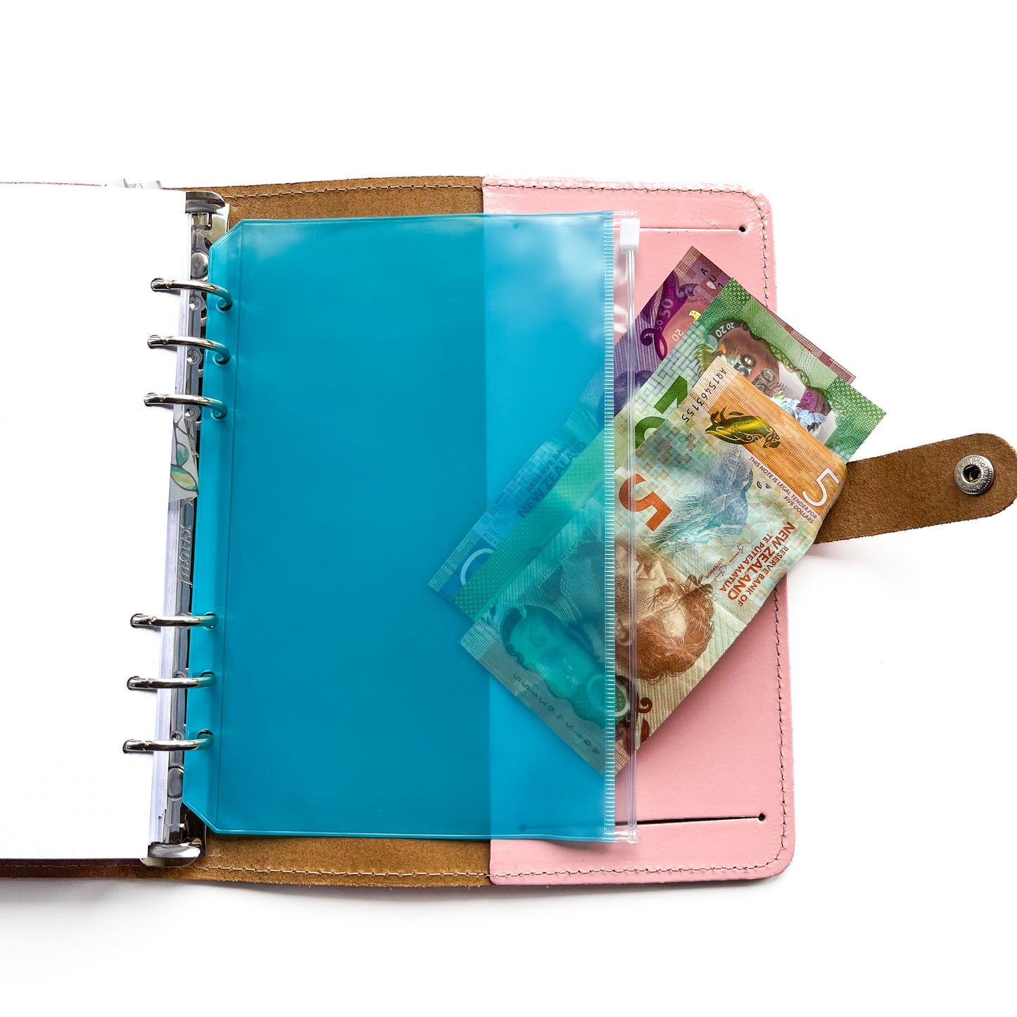 A5 Binder Zipper Envelopes | Perfect for Cash Stuffing and Document Storage!