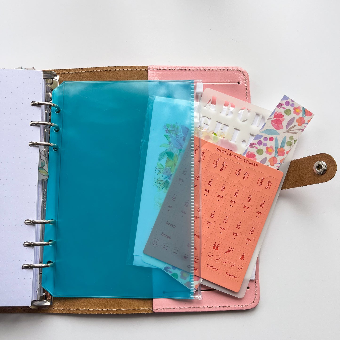 A5 Binder Zipper Envelopes | Perfect for Cash Stuffing and Document Storage!
