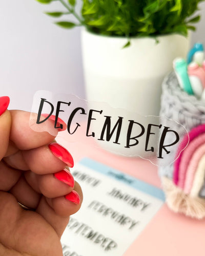 Monthly Planner Stickers | Sugaryum