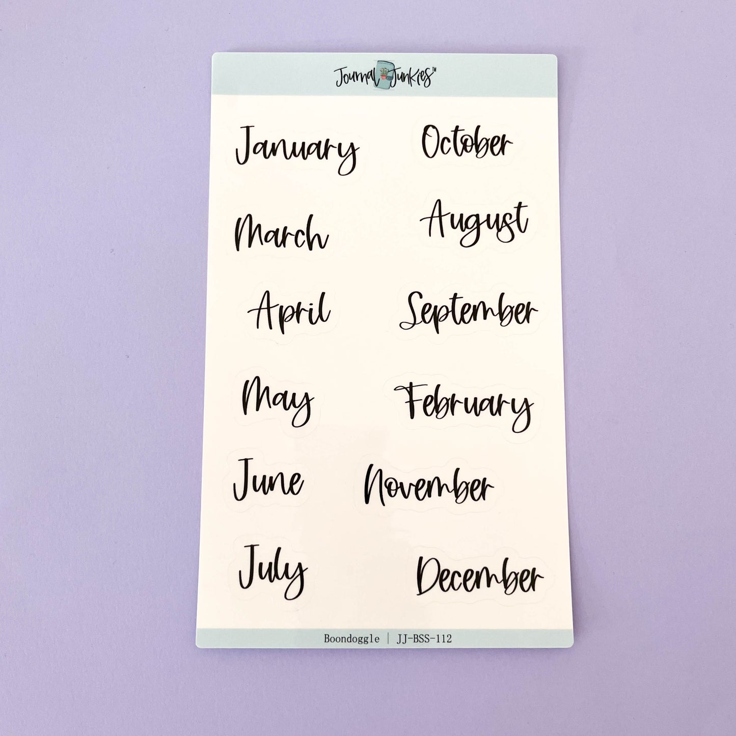 Monthly Planner Stickers | Boondoggle