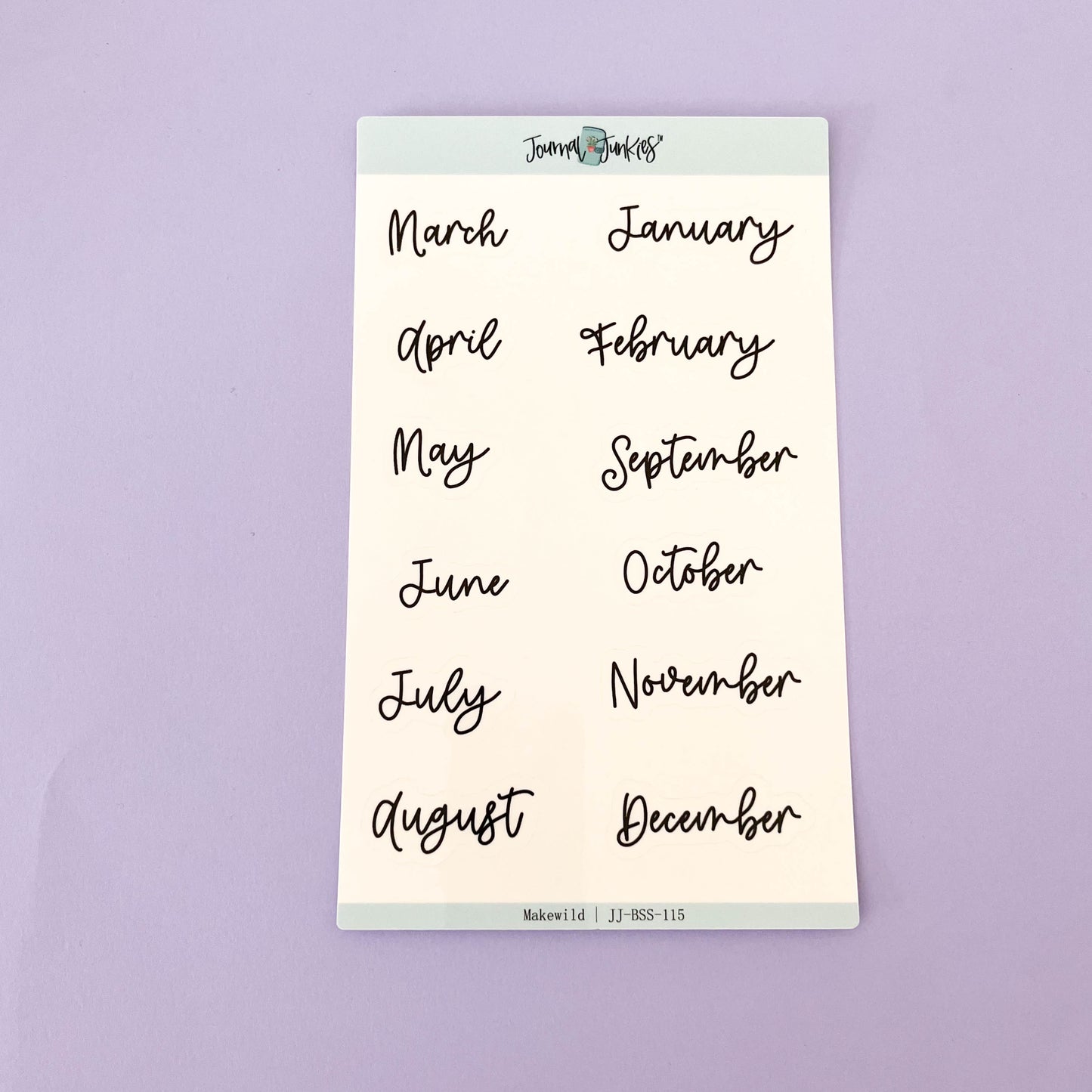 Monthly Planner Stickers | Makewild