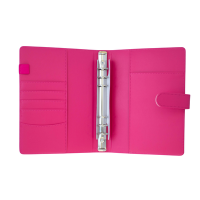 Loose Leaf 6-ring Binder A5 Planner Cover | Barbie Pink