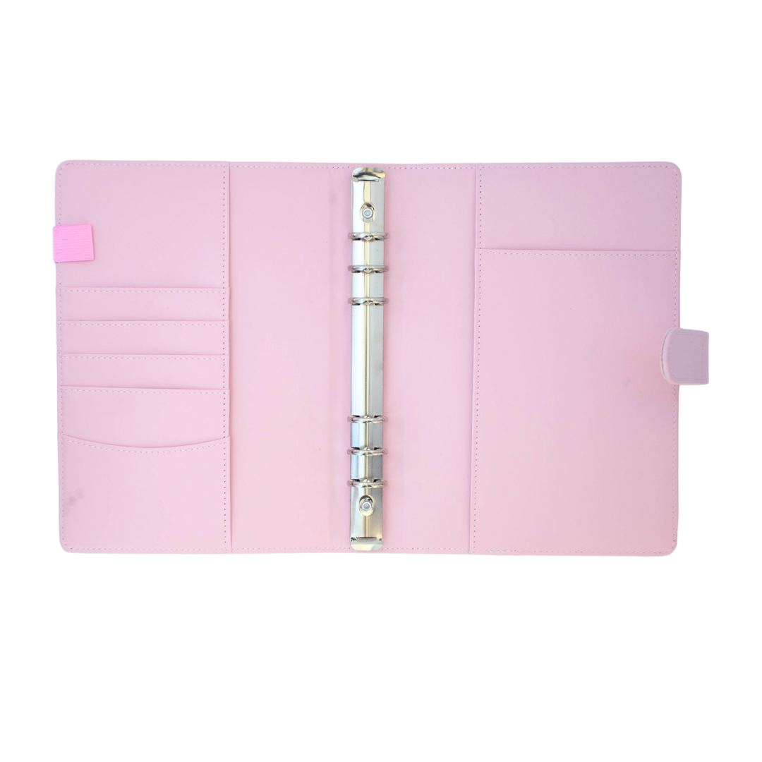 Loose Leaf 6-ring Binder A5 Planner Cover | Blush Pink