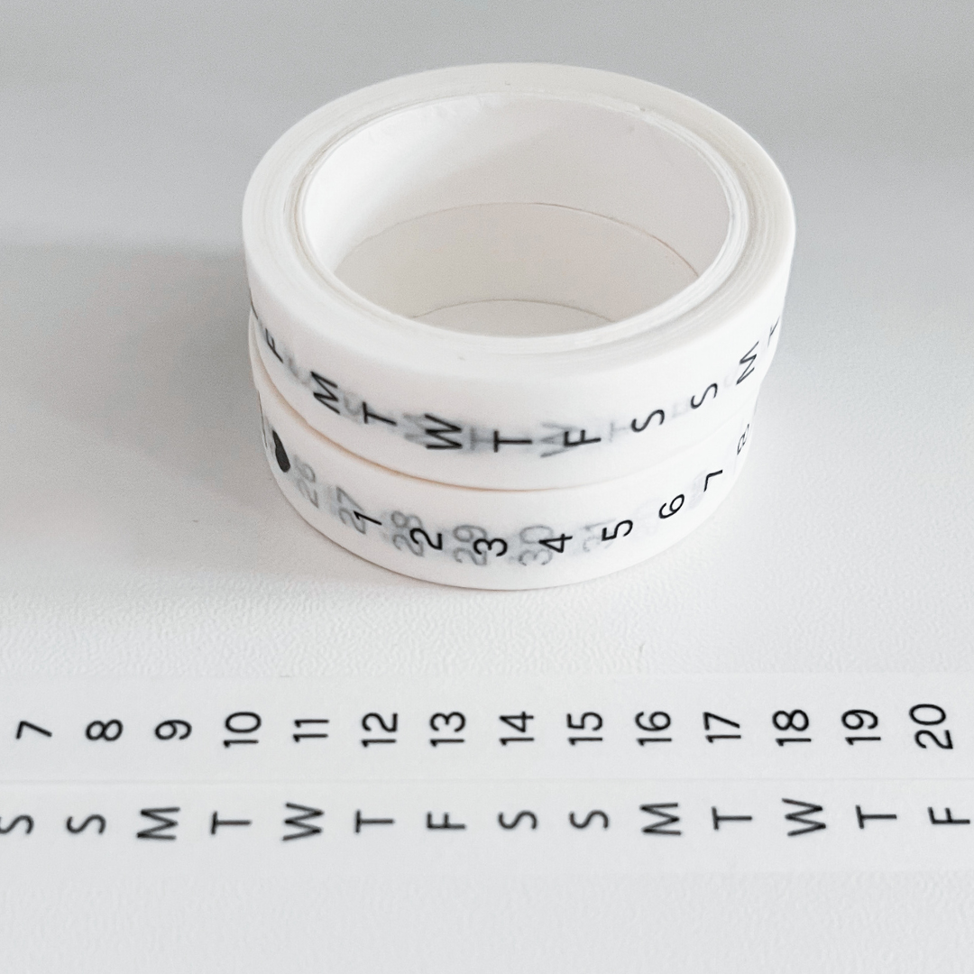 Vertical Habit Builder | Thin Washi Tape Pack