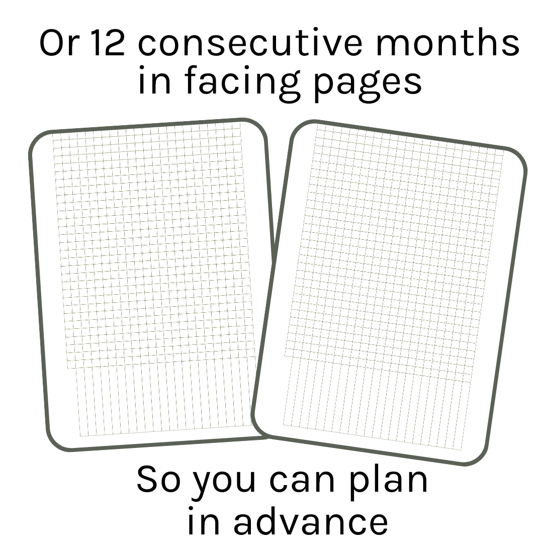 Loose Leaf A5 Planner Inserts 120gsm | Original Grid Habit Tracker