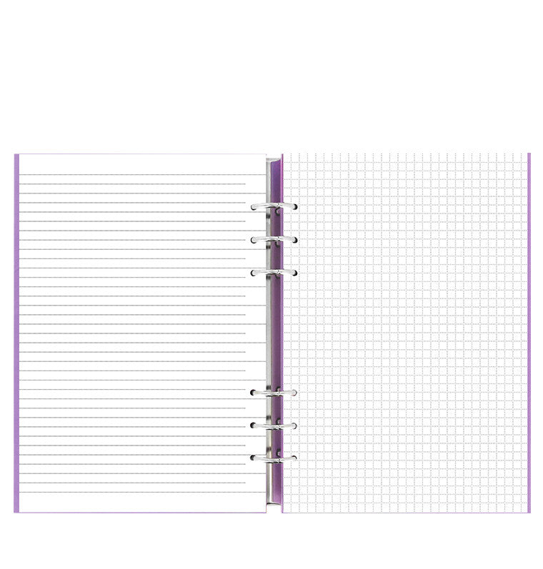 Filofax Clipbook Loose Leaf Notebook | A5 Orchid Open