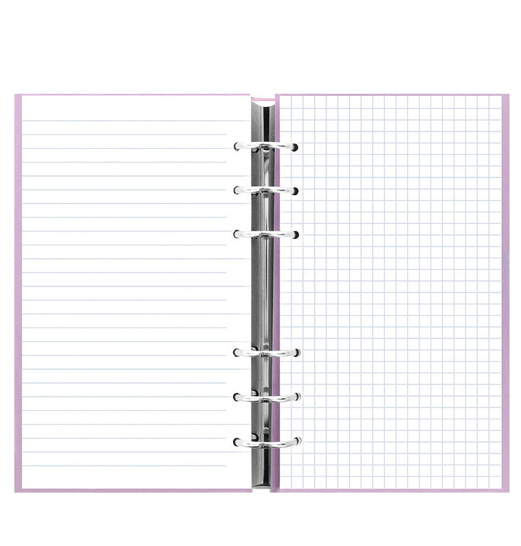 Filofax Clipbook Loose Leaf Notebook | Orchid Open