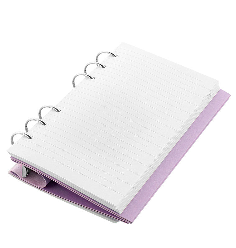 Filofax Clipbook Loose Leaf Notebook | Orchid folded