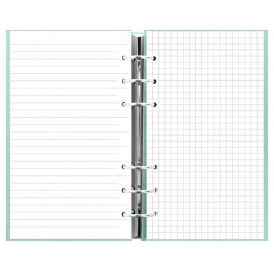 Filofax Clipbook Loose Leaf Notebook | Personal Duck Egg OPEN