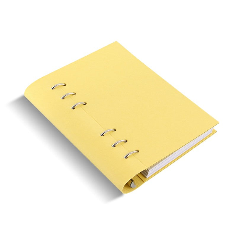 Filofax Clipbook Loose Leaf Notebook | Personal Lemon side
