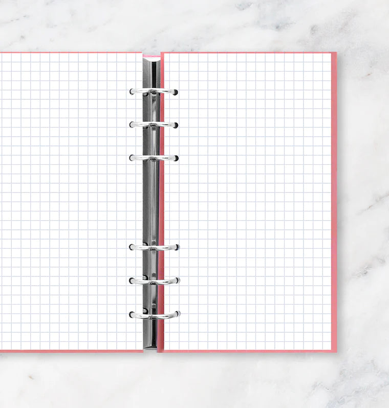 Filofax Loose Leaf Refill | Personal Square Grid Paper Closeup