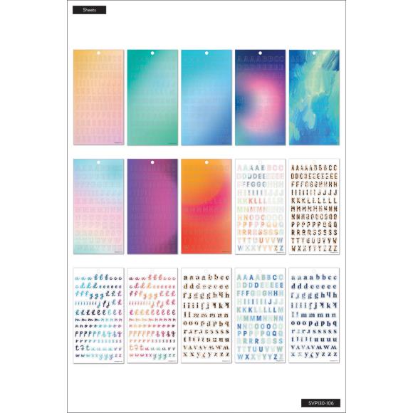 Happy Planner Sticker Pack | ABC Unique Alpha Fonts