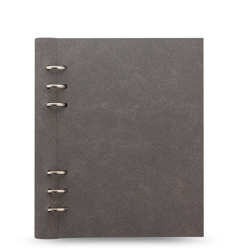 Journal Junkies Filofax Clipbook Loose Leaf Notebook | A5 Concrete
