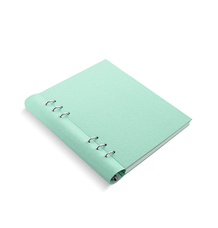Journal Junkies Filofax Clipbook Loose Leaf Notebook | A5 Duck Egg Side