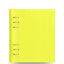 Journal Junkies Filofax Clipbook Loose Leaf Notebook | A5 Fluoro Yellow