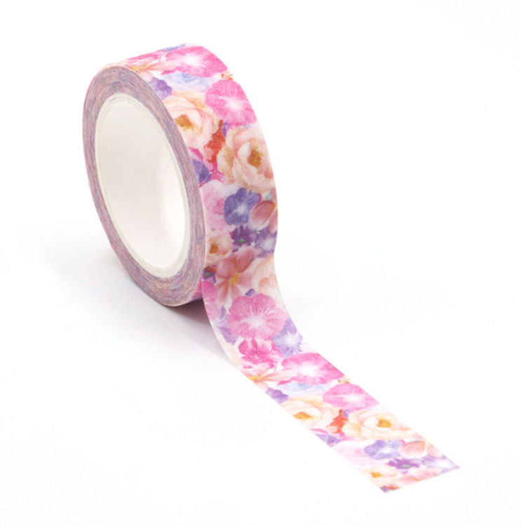 Journal Junkies NZ Medium Washi Tape Buy Flowers Blooming JJ-W-133