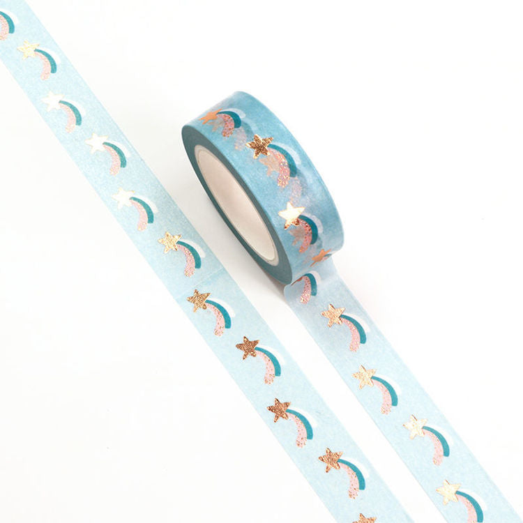Journal Junkies NZ Medium Washi Tape Buy Foil Shooting Star JJ-W-152