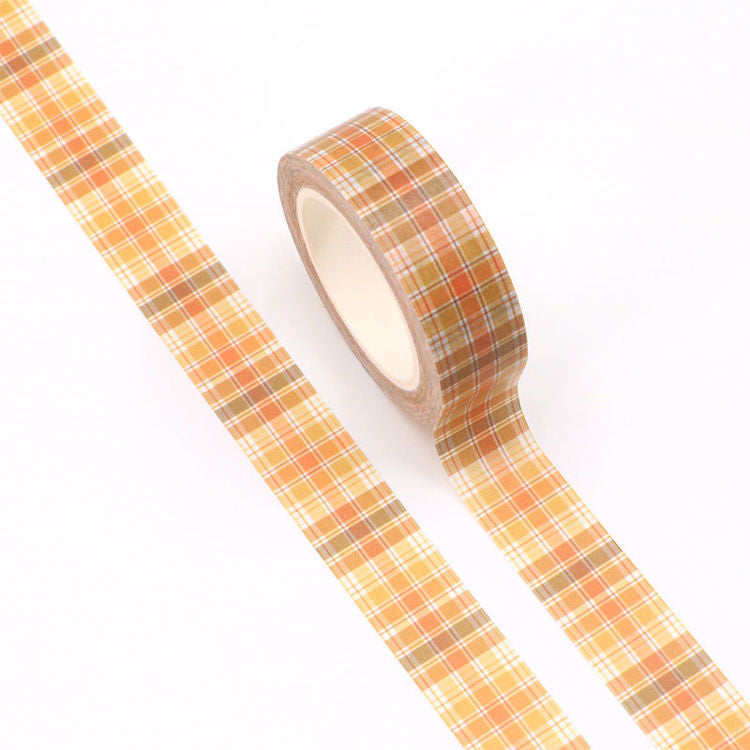 Journal Junkies NZ Medium Washi Tape Buy Orange Grid JJ-W-139