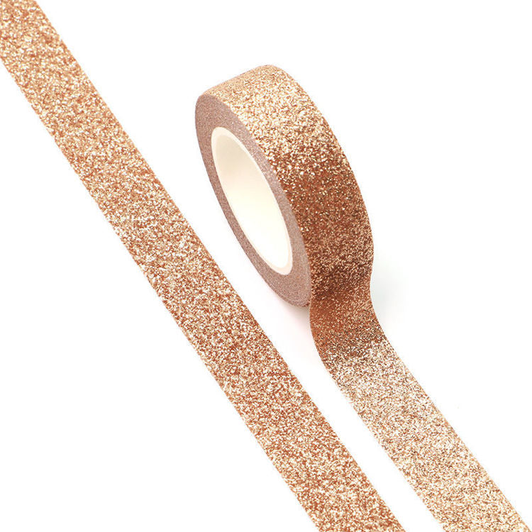 Journal Junkies NZ Medium Washi Tape Buy Rose Gold Sparkle JJ-W-169