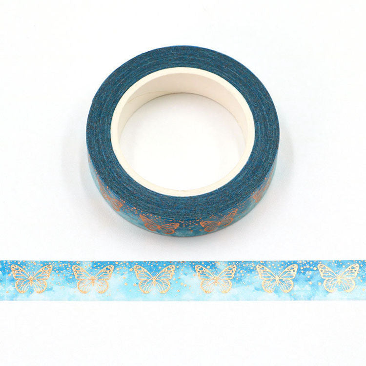 Journal Junkies NZ Thin Washi Tape Buy Gold Butterfly JJ-W-161