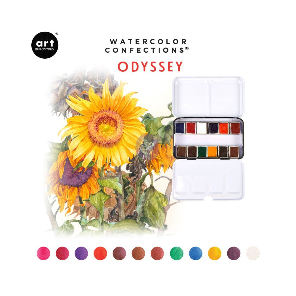 Watercolour Confections 12 Pan | Odyssey