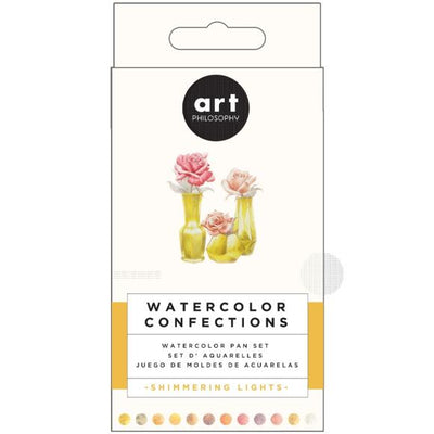 Watercolour Confections 12 Pan | Shimmering Lights