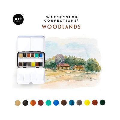 Watercolour Confections 12 Pan | Woodlands