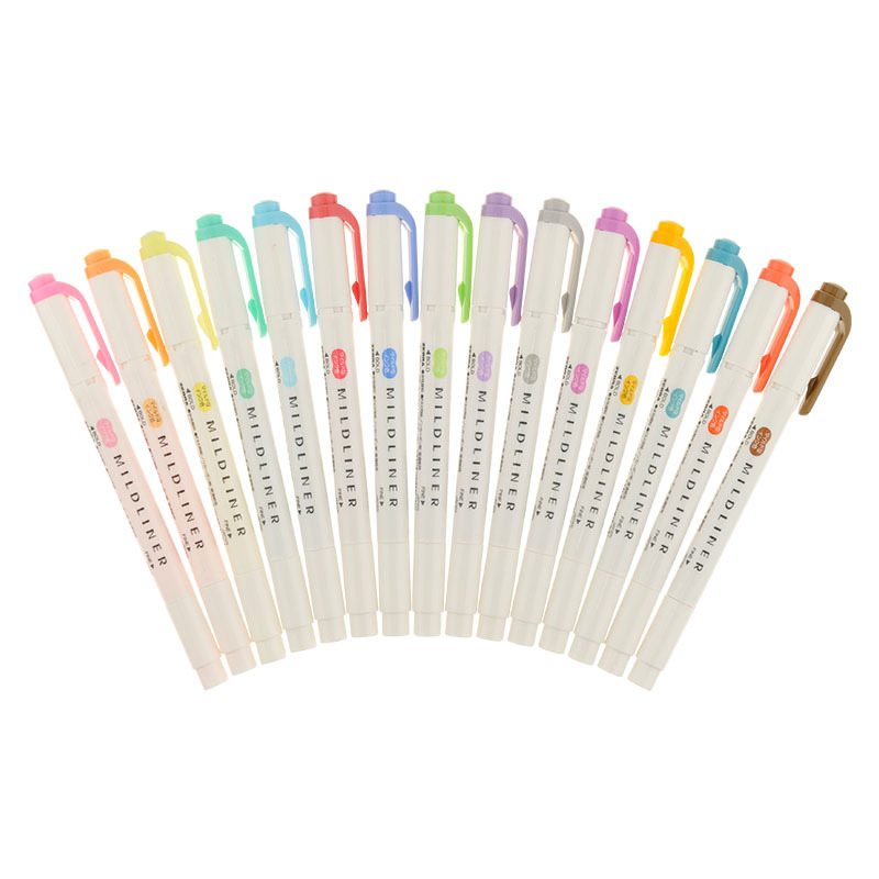 Zebra mildliners nz double sided highlighters all colours