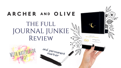 Archer & Olive Bullet Journal Review - With Sharpie & Watercolor Test!
