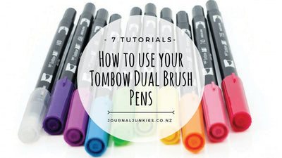 How to use your Tombow Dual Brush Pens - 7 Techniques and Tutorials