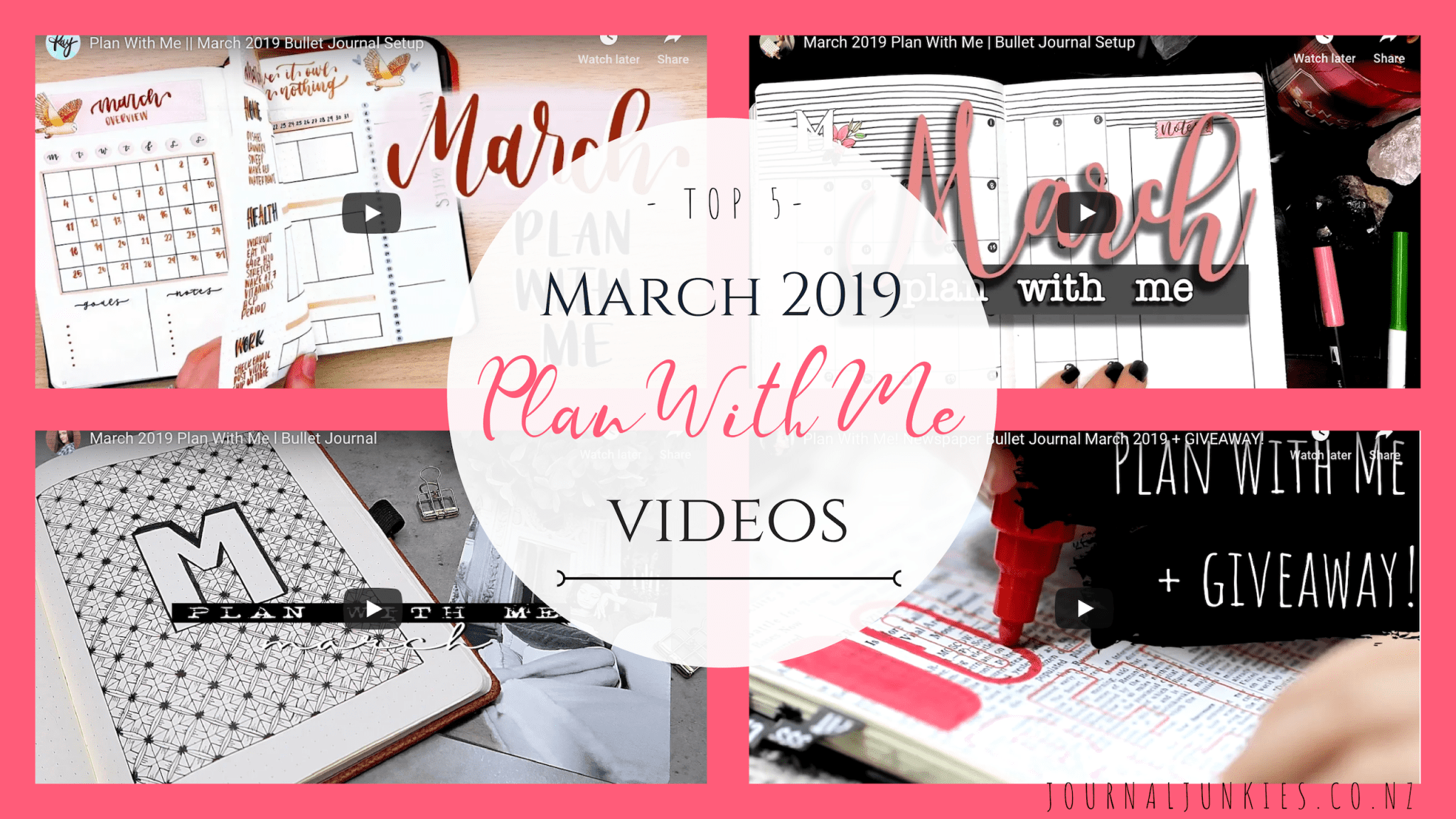 March 2019 Plan With Me | Top 5 Videos