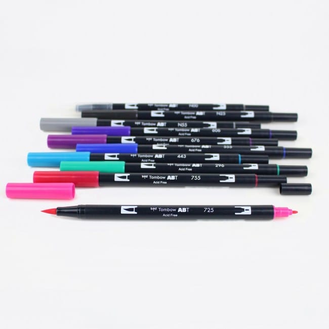 Tombow Dual Brush Pen Galaxy Pack nz bullet journal handlettering 2