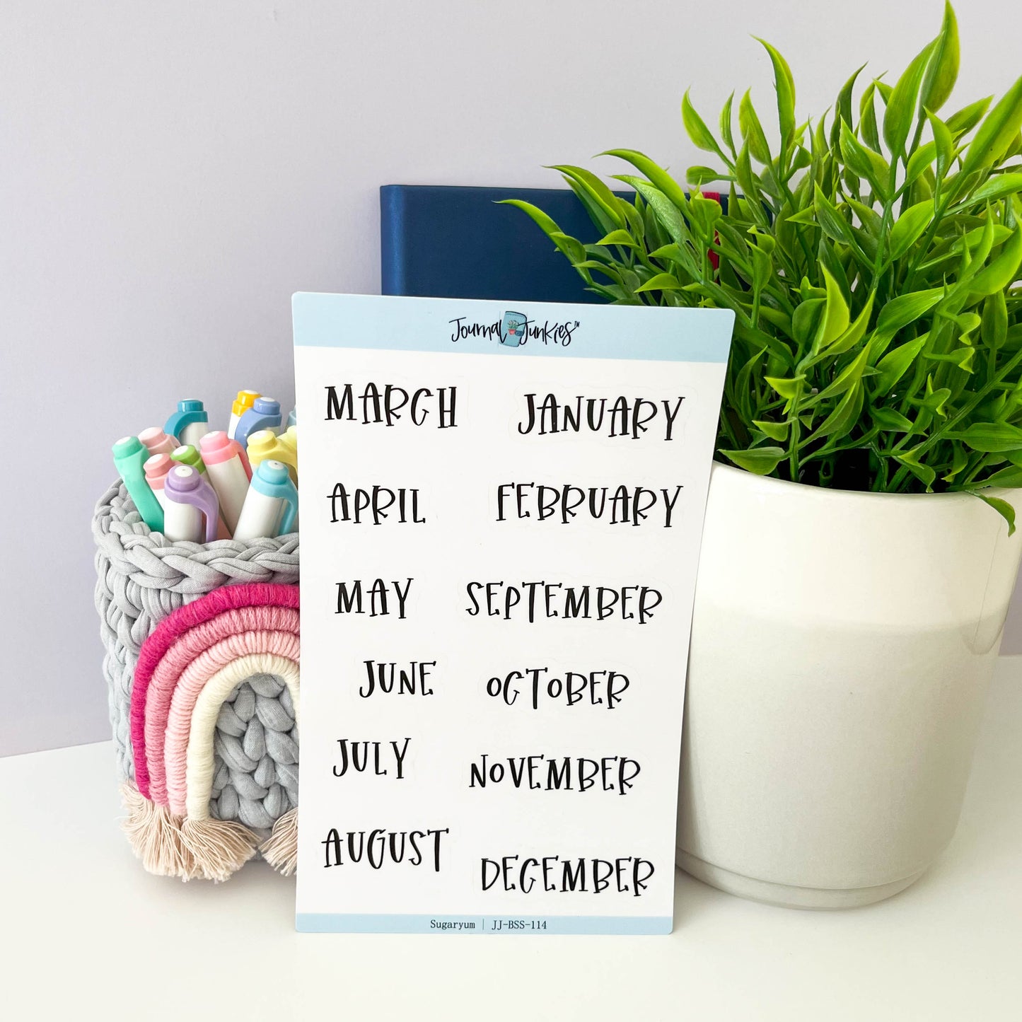 Monthly Planner Stickers | Sugaryum