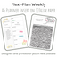 Loose Leaf A5 Planner Inserts 120gsm | Flexi-Plan Weekly