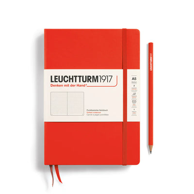 Leuchtturm 1917 Dotted A5 Notebook | Lobster Red