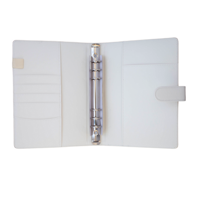 Loose Leaf 6-ring Binder A5 Planner Cover | Alabaster