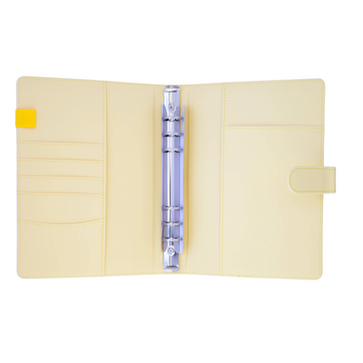 Loose Leaf 6-ring Binder A5 Planner Cover | Lemon Yellow