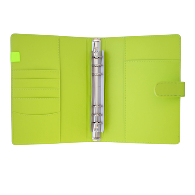 Loose Leaf 6-ring Binder A5 Planner Cover | Lime Green