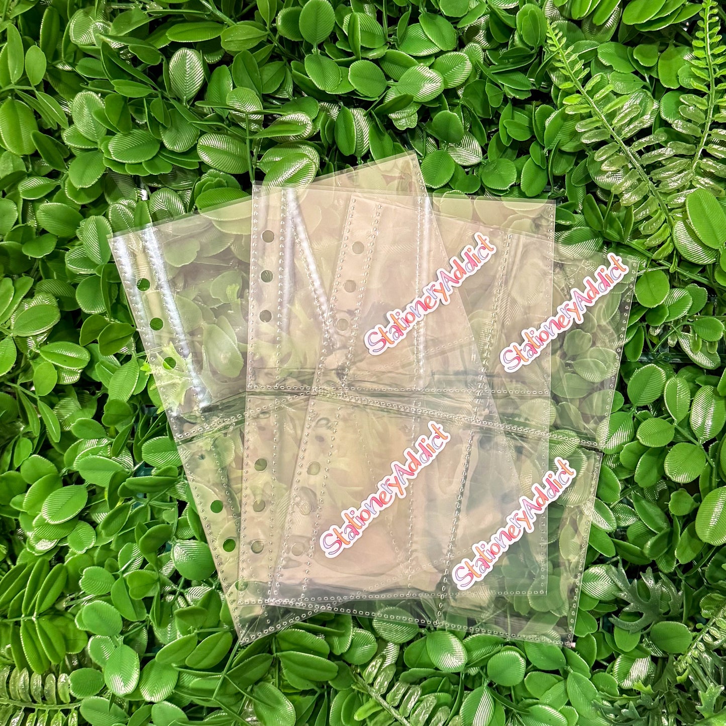 Clear Planner Pockets | A5 Quad Pockets