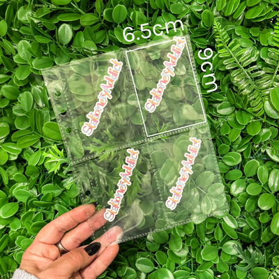 Clear Planner Pockets | A5 Double Sided Quad Pockets