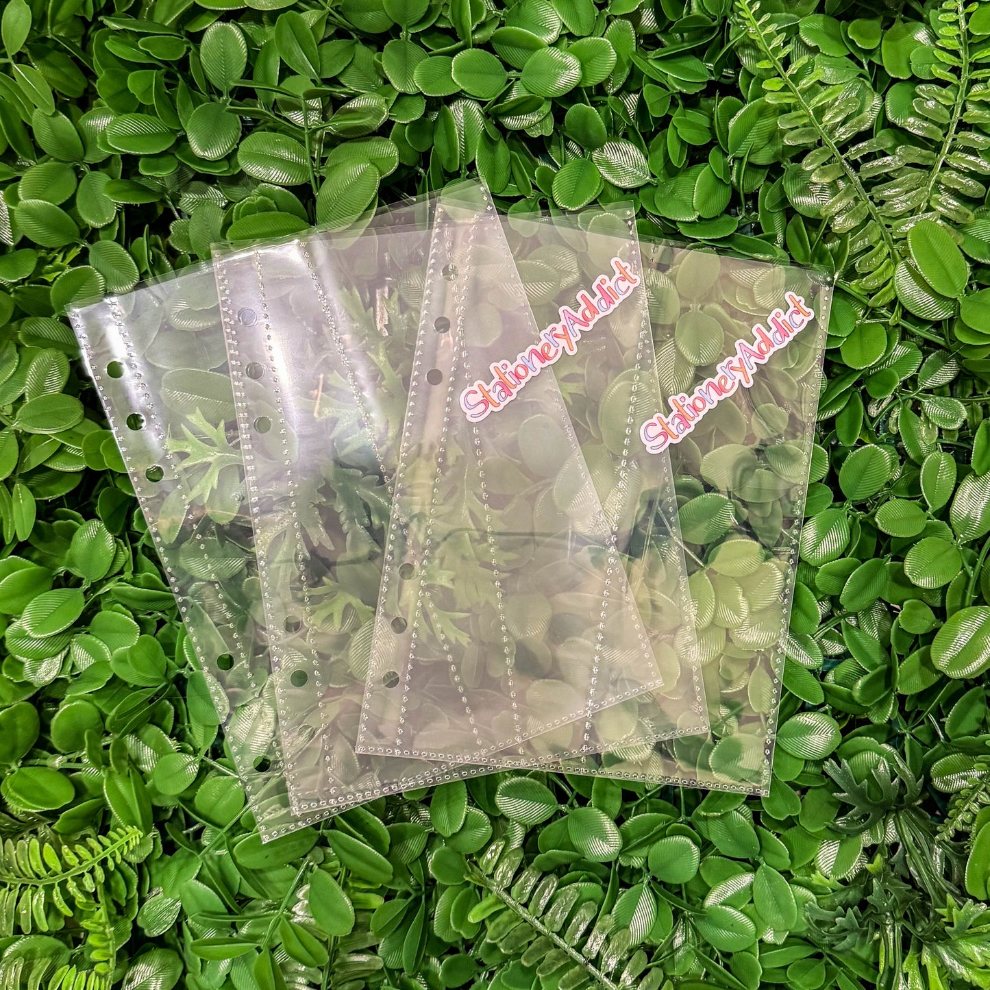 Clear Planner Pockets | A5 2 Column Pocket