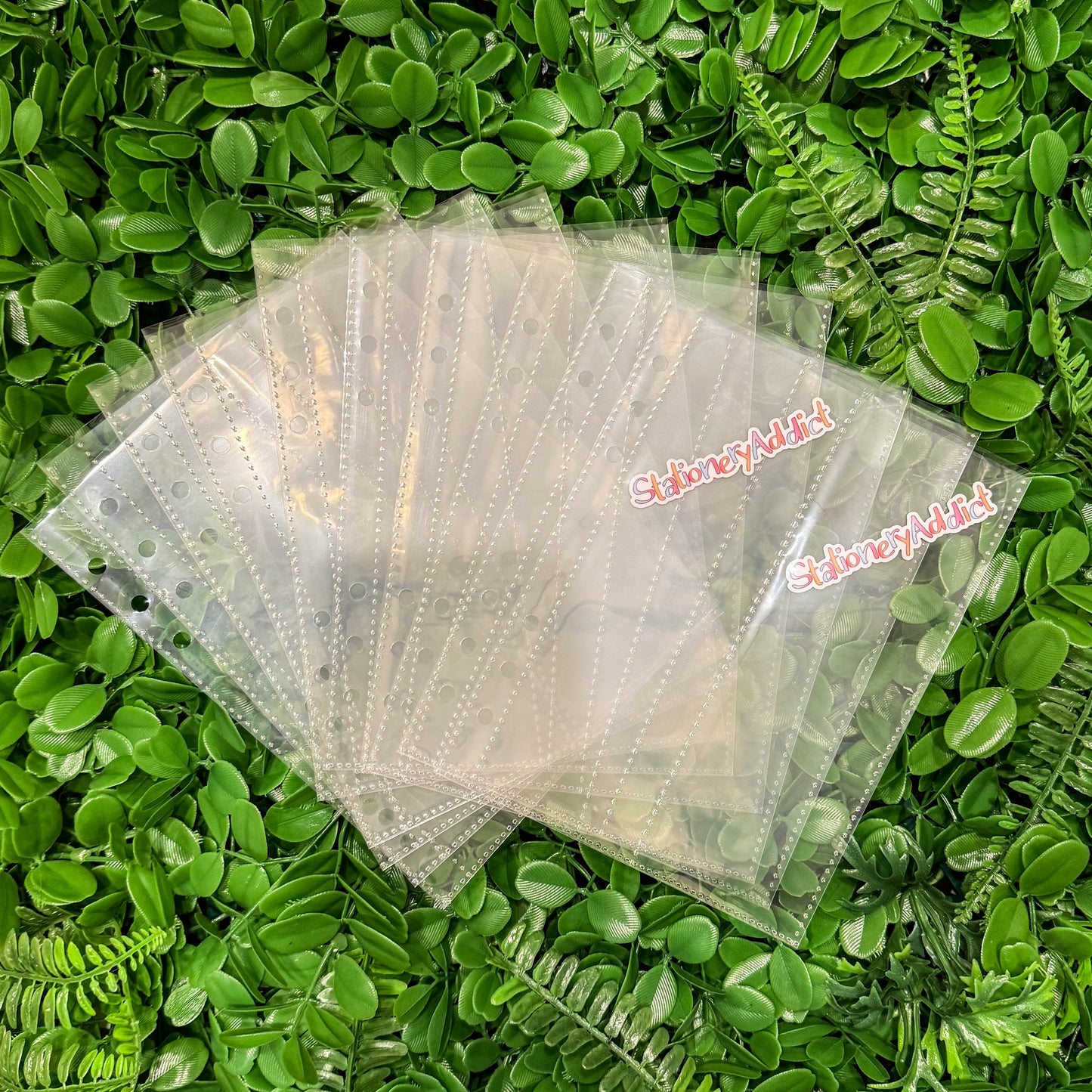 Clear Planner Pockets | A5 2 Column Pocket