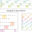 Horizontal 2025 Paper Wall Planner | Julie's Rainbow