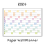 Horizontal 2026 Paper Wall Planner | Julie's Rainbow